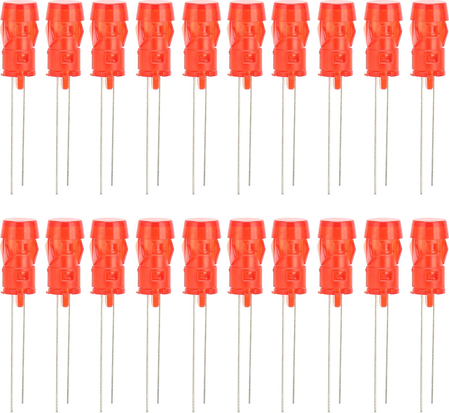 TWO TREES 20 Stück 3mm DIY LED Dioden, tragbare Leuchtdioden für wissenschaftliche Projekte, rot