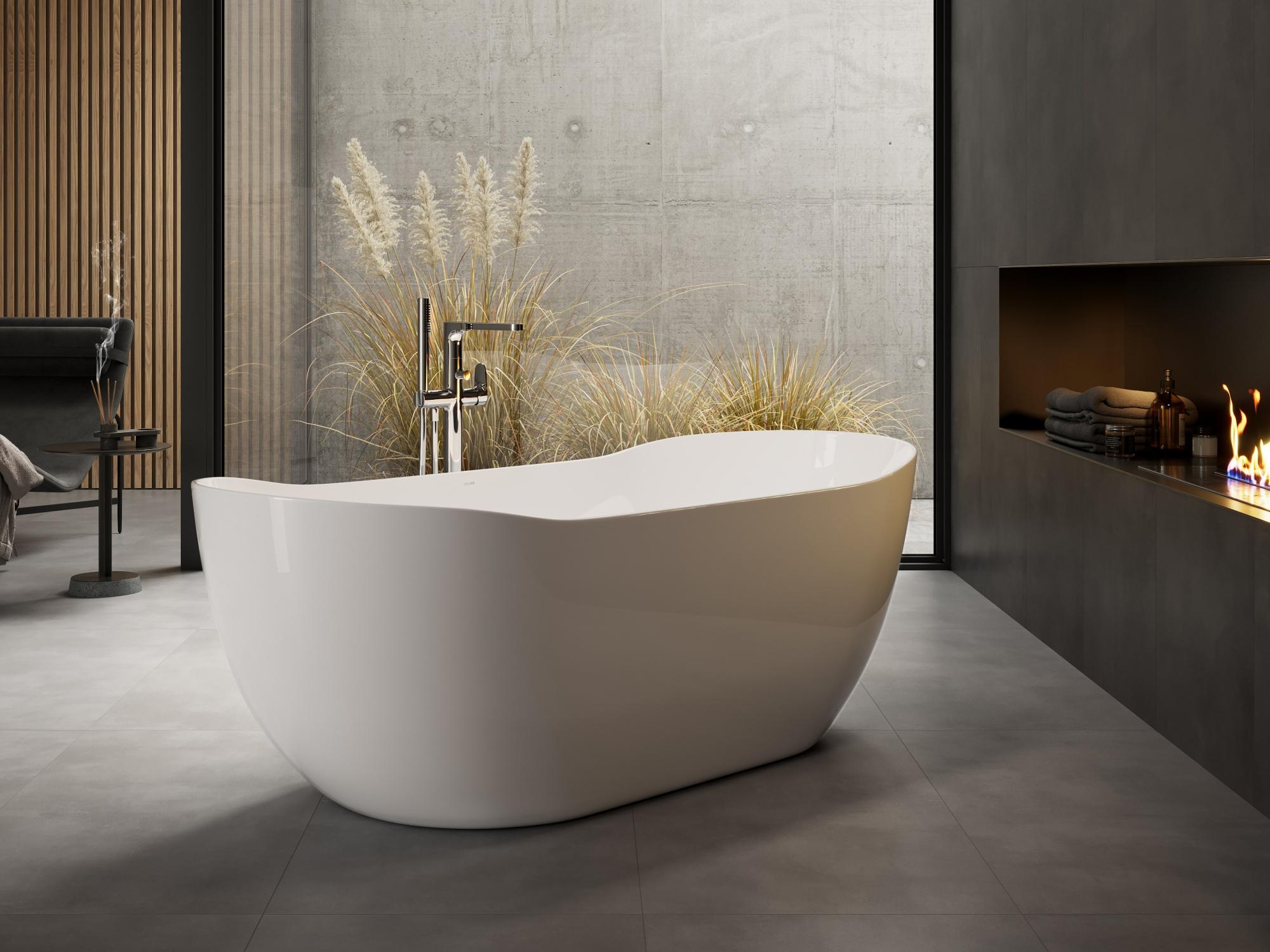 Magnolia Home Wanne Inverto Oval 180x80 glänzend : Weiss glänzend INVERTO18000813