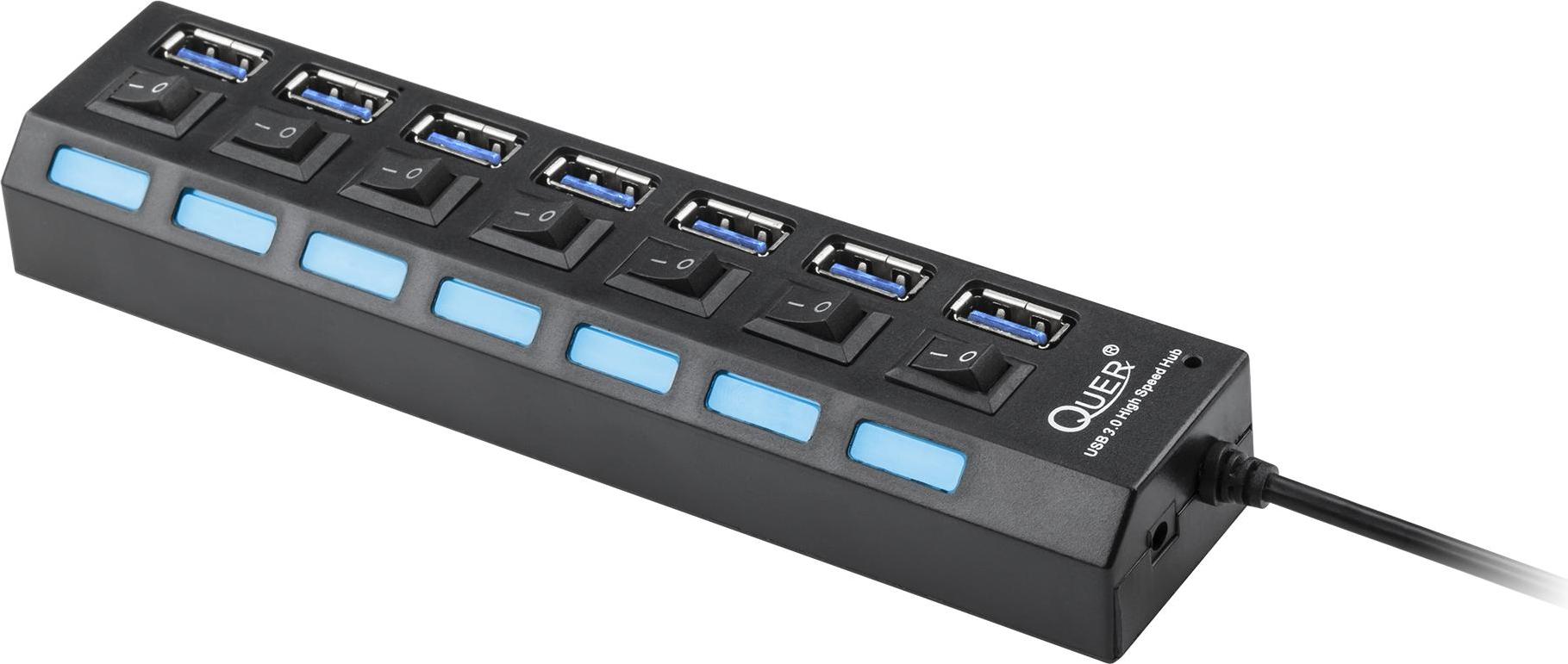 USB Pro hub, 7 portov, USB 3.0