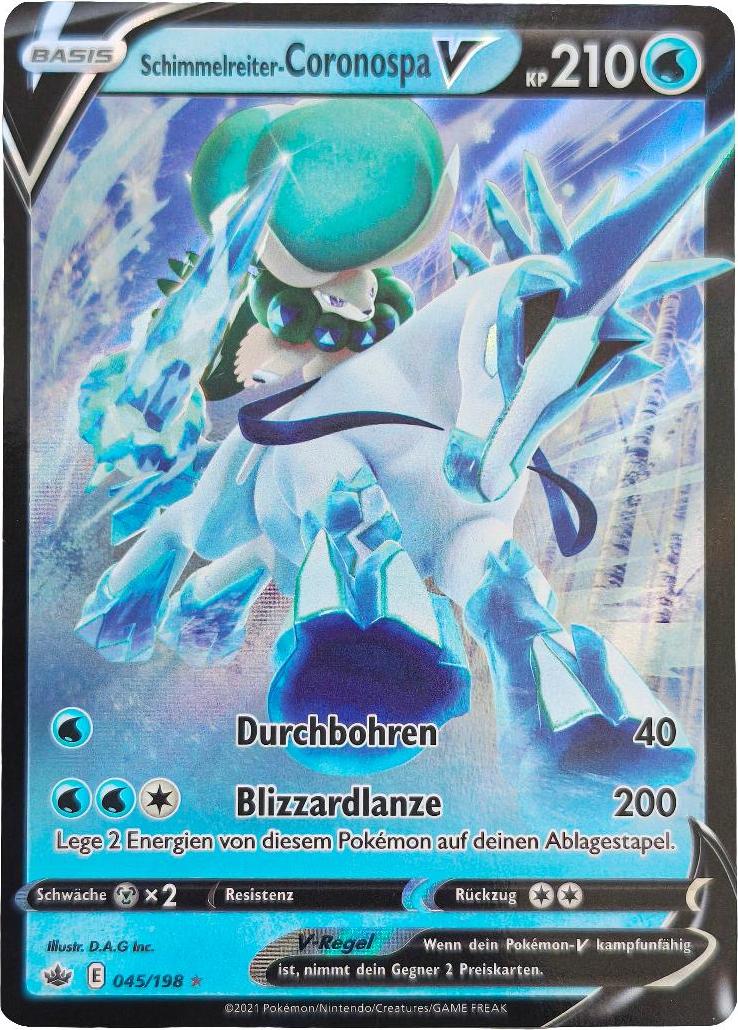 The Pokemon Company Pokemon Karte Schimmelreiter-Coronospa V 045/198 Ultra Rare POK-DE-E045/198