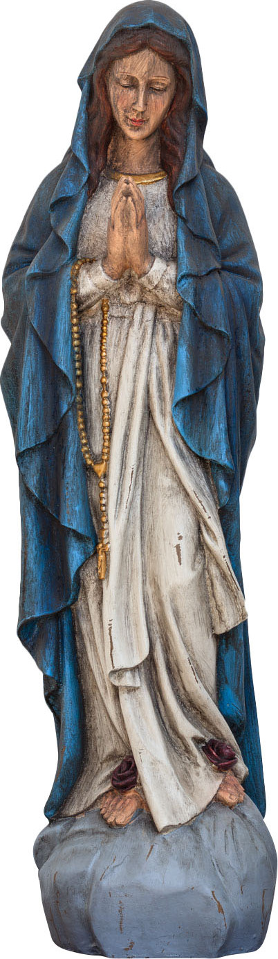 Aubaho XXL Skulptur Madonna 80cm Heiligenfigur Maria Figur Statue Antik-Stil