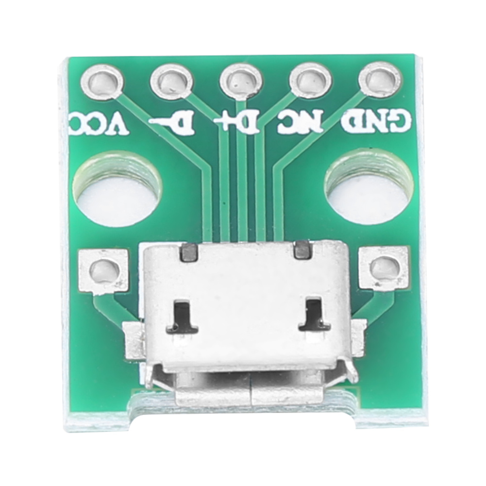 Micro USB, DiP 2,54 mm, USB na DiP, Micro USB adaptér, USB modul