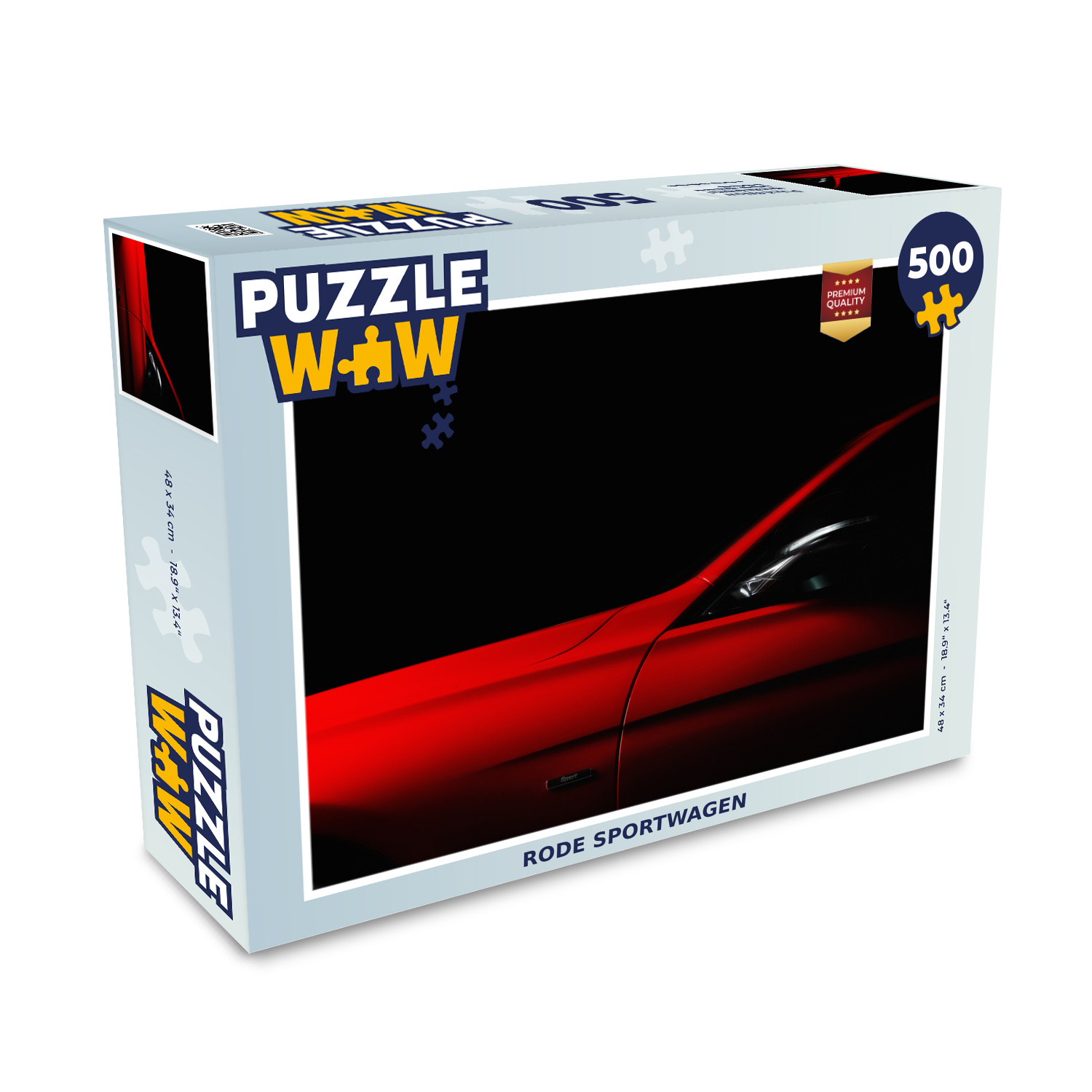 MuchoWow® Puzzle 500 Teile Roter Sportwagen - 500 Teile - Kinder - Selberbauen - Puzzlespiele 137|17157667