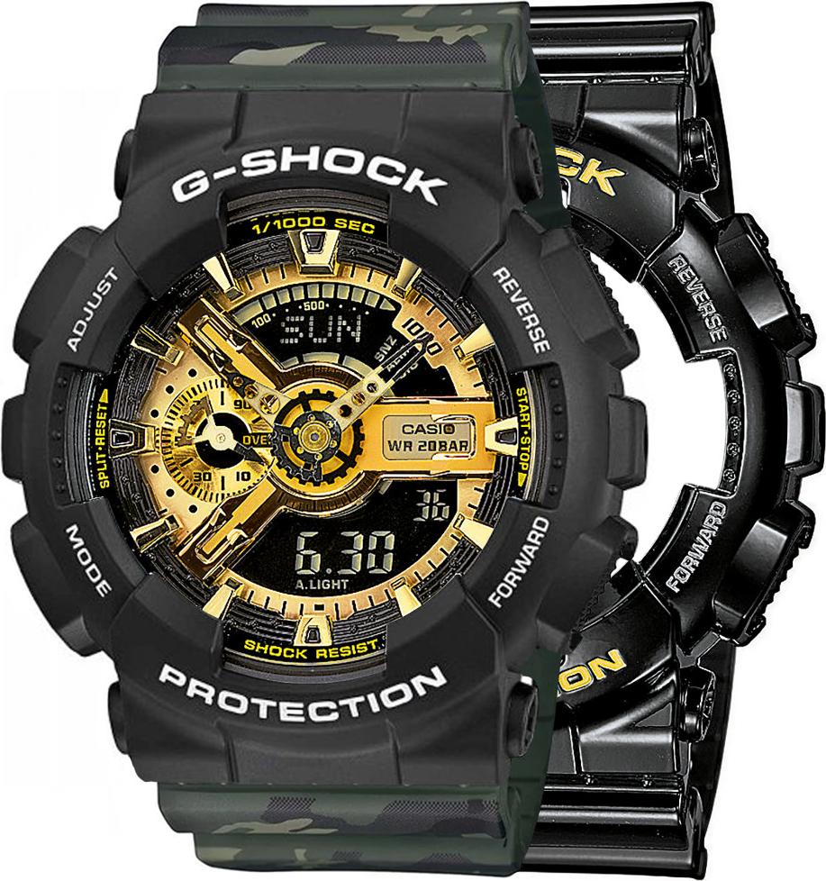 Hodinky Casio G-Shock SET GA-110GB-1AER + BEZEL 10508136 + BAND 10561429 20BAR