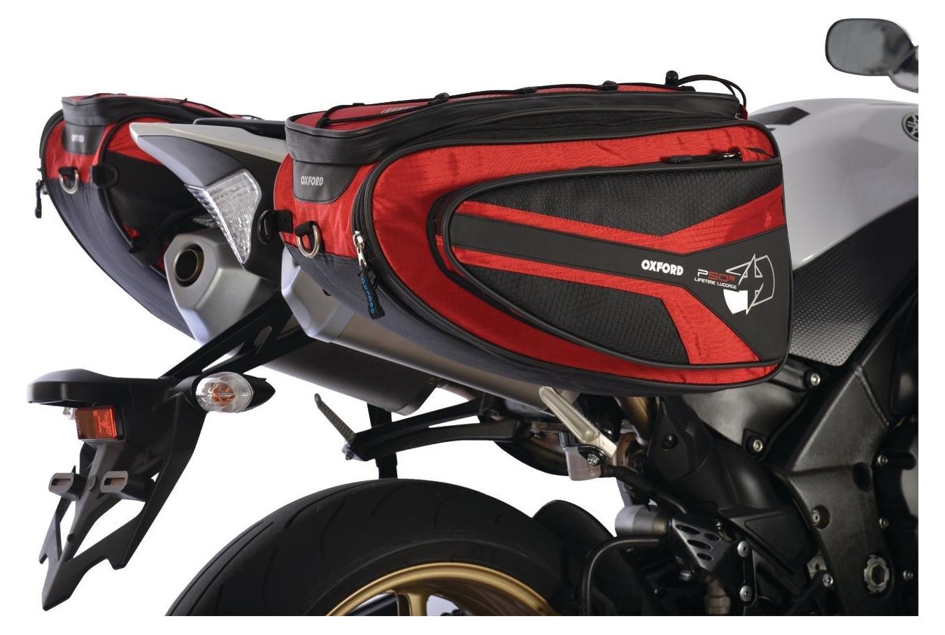 Oxford Seitentasche rot, Seitentaschen P50R Panniers" 50 l Volumen" OL316