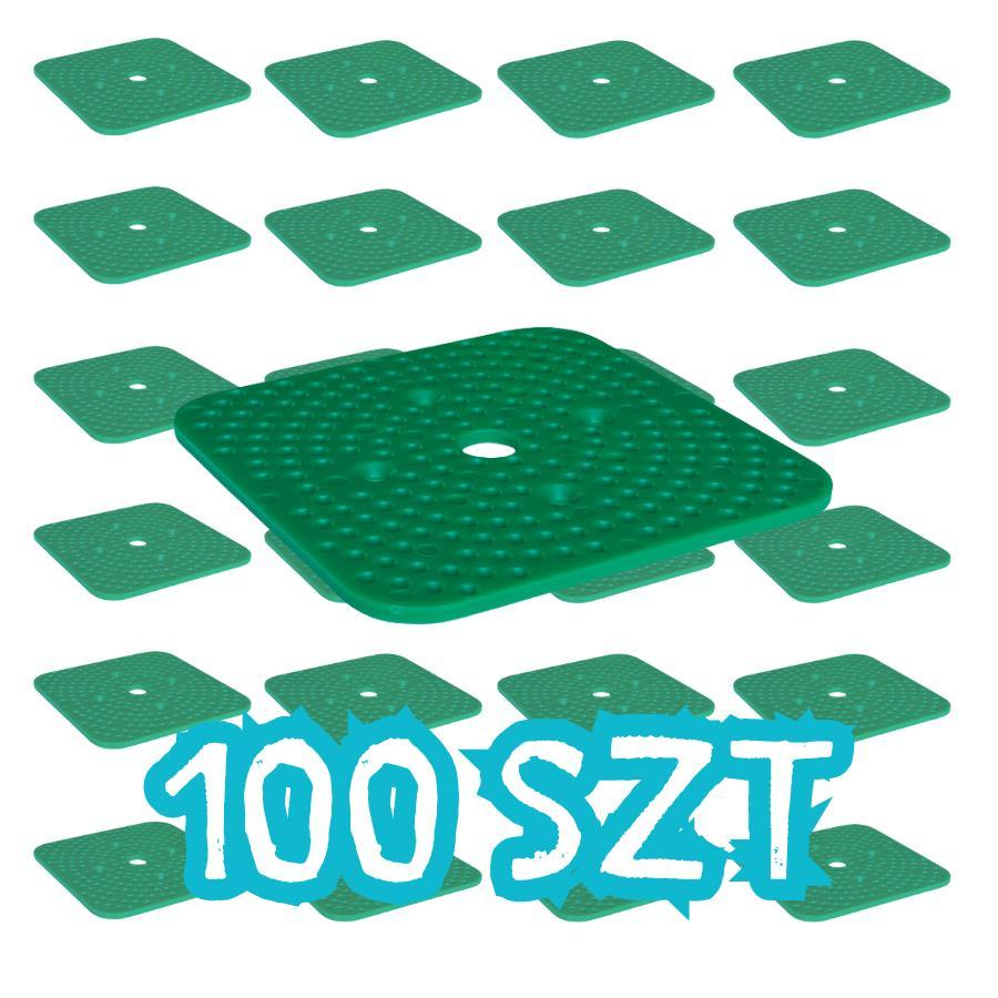 Harpun A/S Montageunterlagen SOLID bis 10 Tonnen, 100 × 100 mm, Stärke 3 mm, 100 Stück