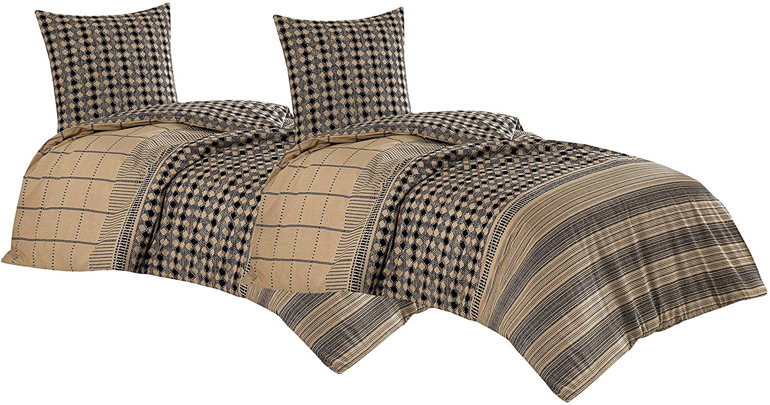 Teilig BETTWÄSCHE BETTGARNITUR BAUMWOLLE RENFORCE Zümrüt Creme 200 x 220 4tlg Teilig BETTWÄSCHE BETTGARNITUR BAUMWOLLE RENFORCE Zümrüt Creme 200 x 220 4tlg