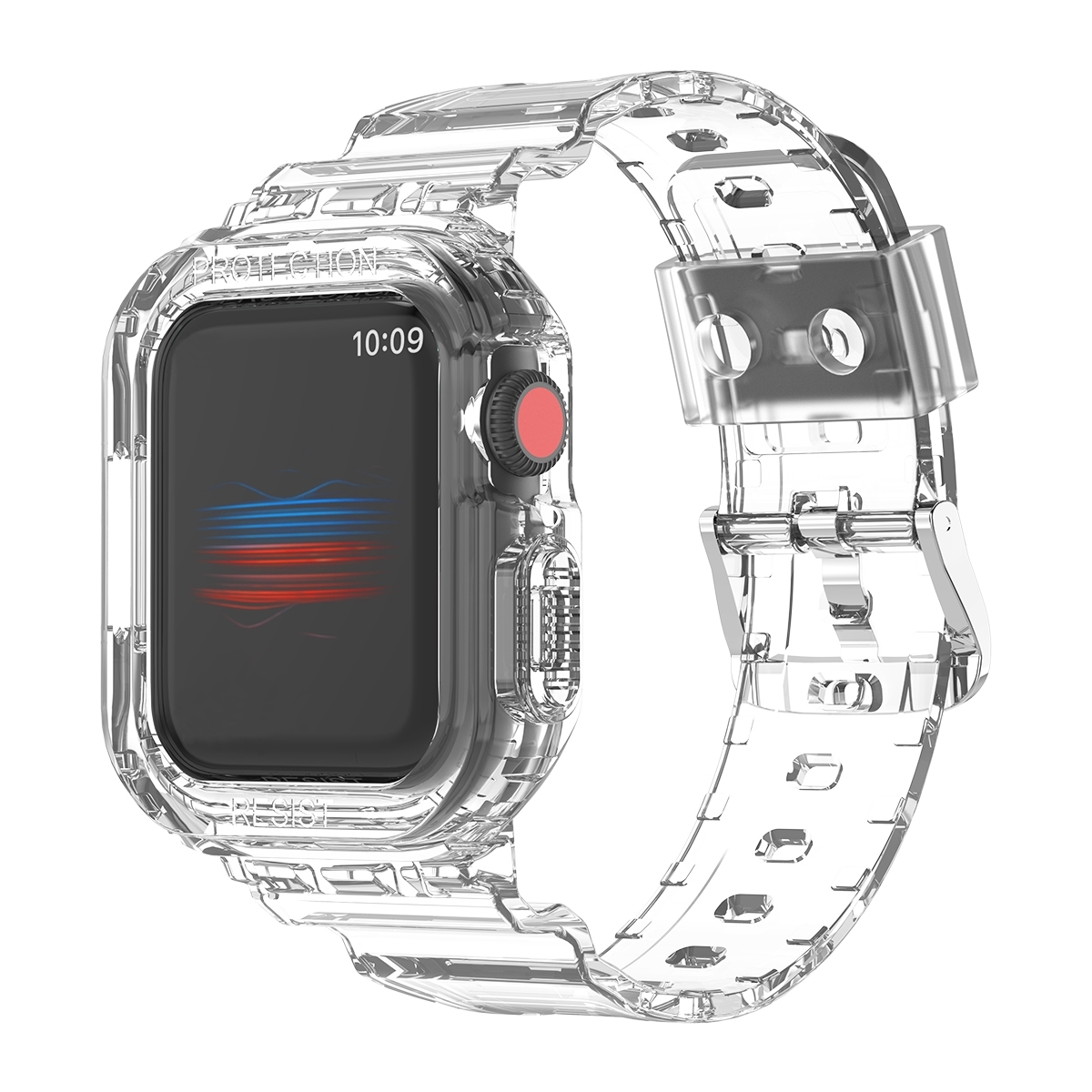 Pre Apple Watch Ultra 1 + 2 49 mm remienok s ochranným puzdrom Transparent