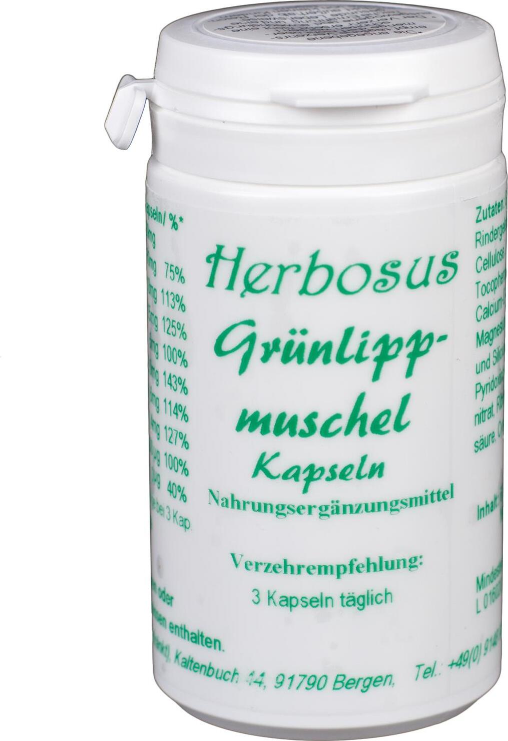 Herbosus Grünlippmuschel Kapseln