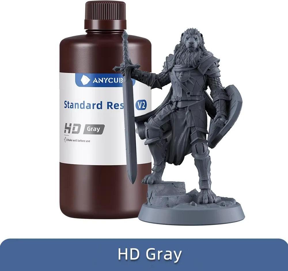 StarTech UV-Photopolymerharz - Standard V2 für LCD-3D-Drucker - 405 nm - Flüssig - Lichtempfindlich - 5 kg - HD-Grau