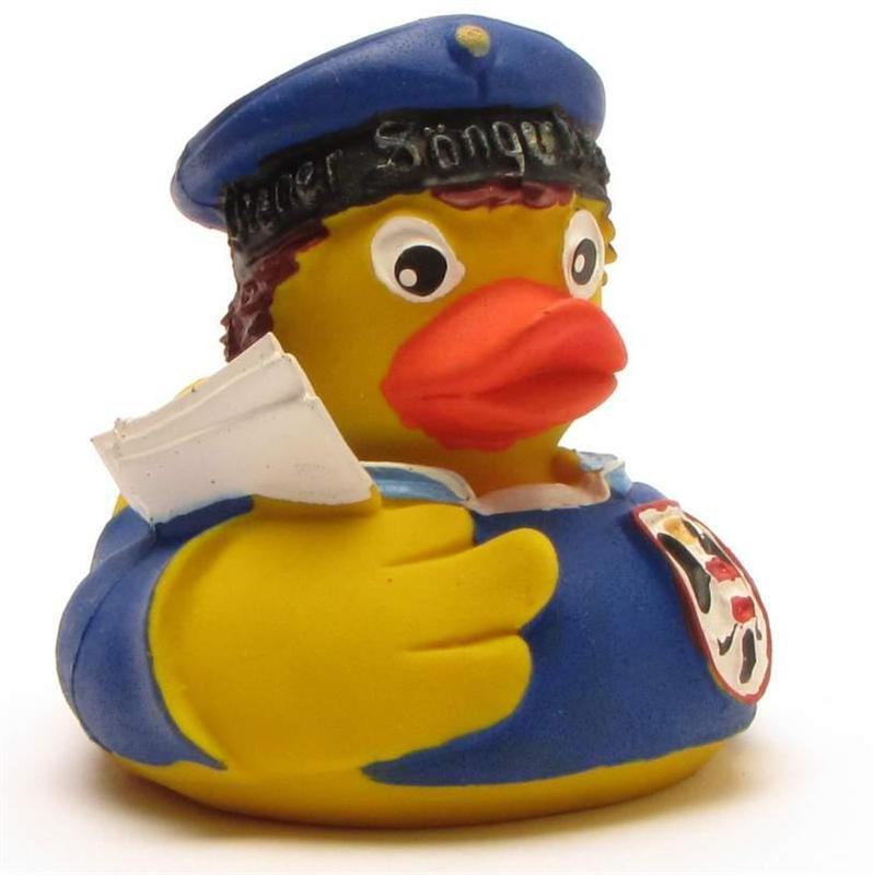 Gummiente Austroducks Wiener Sängerknabe blau Latex 7,5 cm 5324