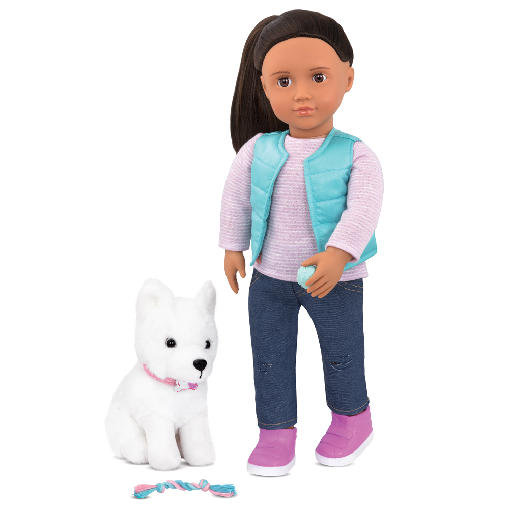 our generation Puppe 46 cm mit Hund Cassie Unsere Generation