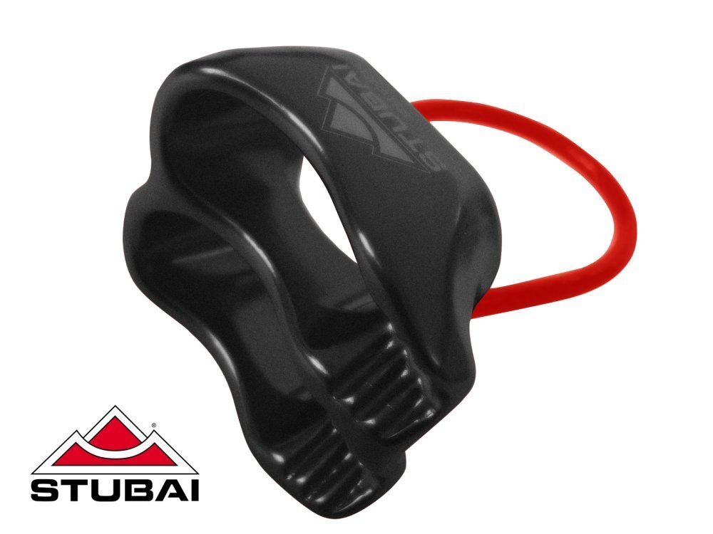 Sicherungsgerät & Abseilgerät | STUBAI Sicherungsgerät BC PRO zum Klettern, Sichern und Abseilen, Aluminium Tuber, Schwarz Stubai-988132