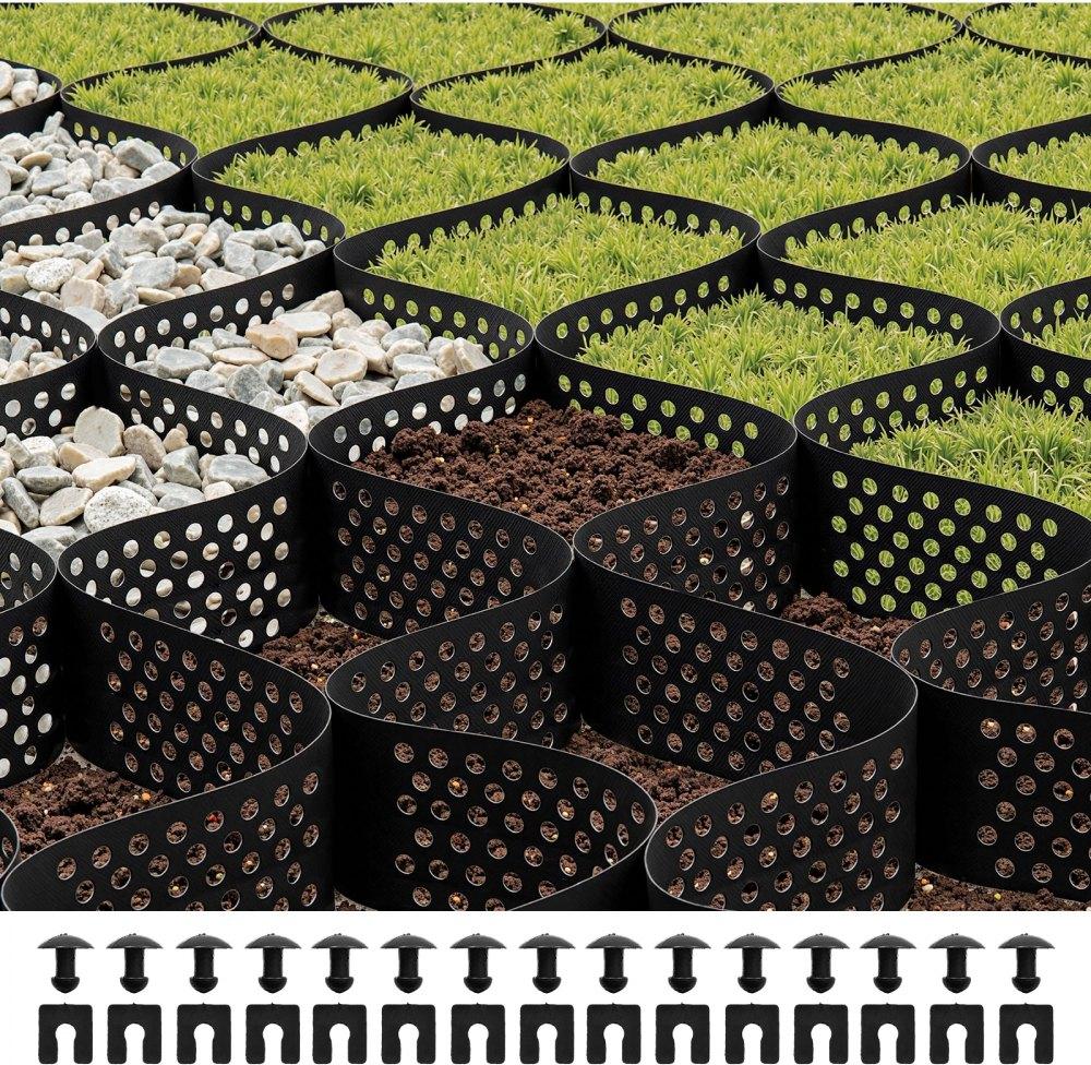 StarTech HDPE Geogitter - Rasengitter und Kiesgitter - Wabengitter 520x270x10 cm - Kieswabe für Landschaftsbau JDWG4INCH17994HKK001V0