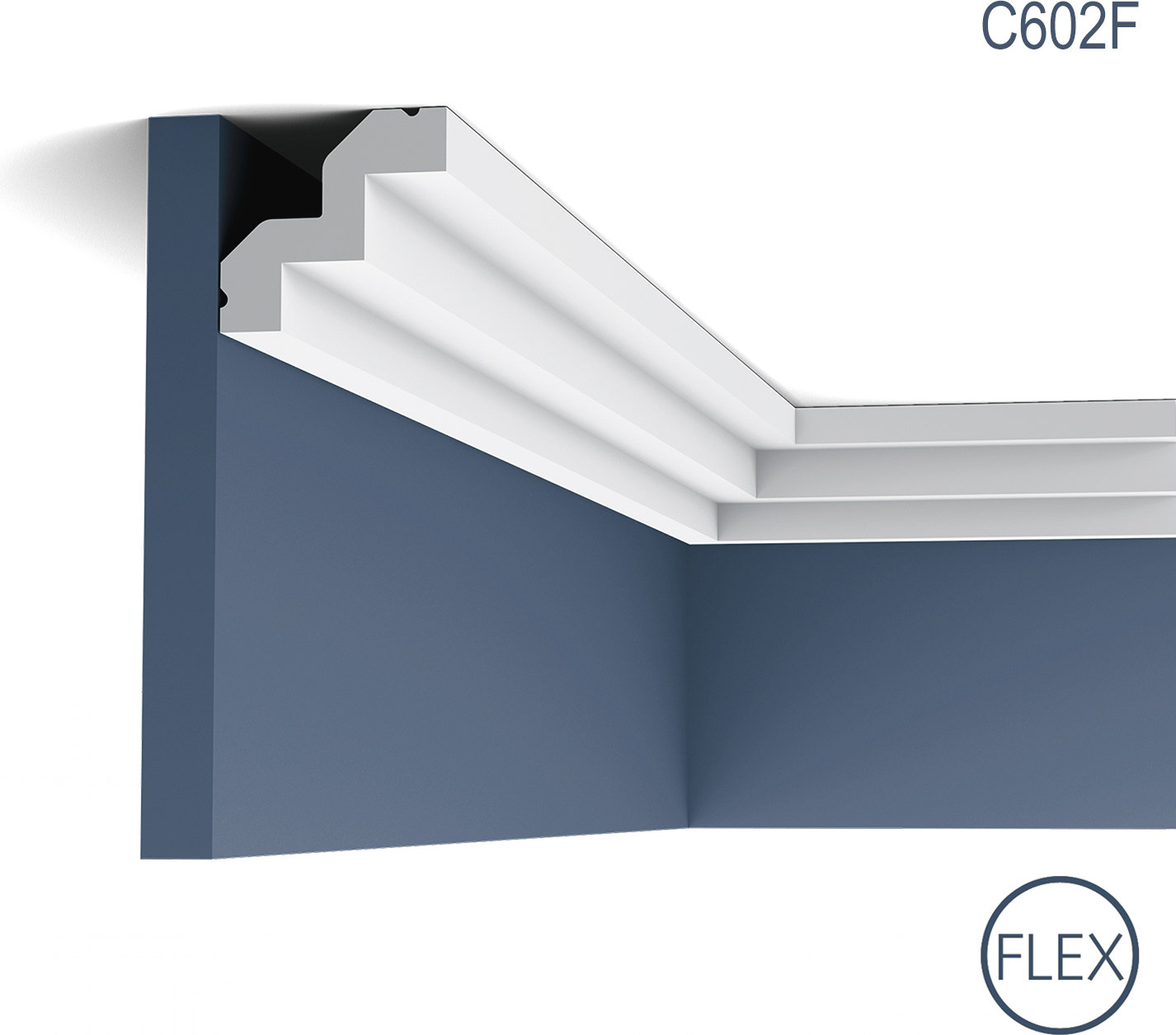 Stuck Zierleiste Orac Decor C602F LUXXUS flexible Leiste Eckleiste leiste Dekorleiste Gesims Profilleiste 2 Meter