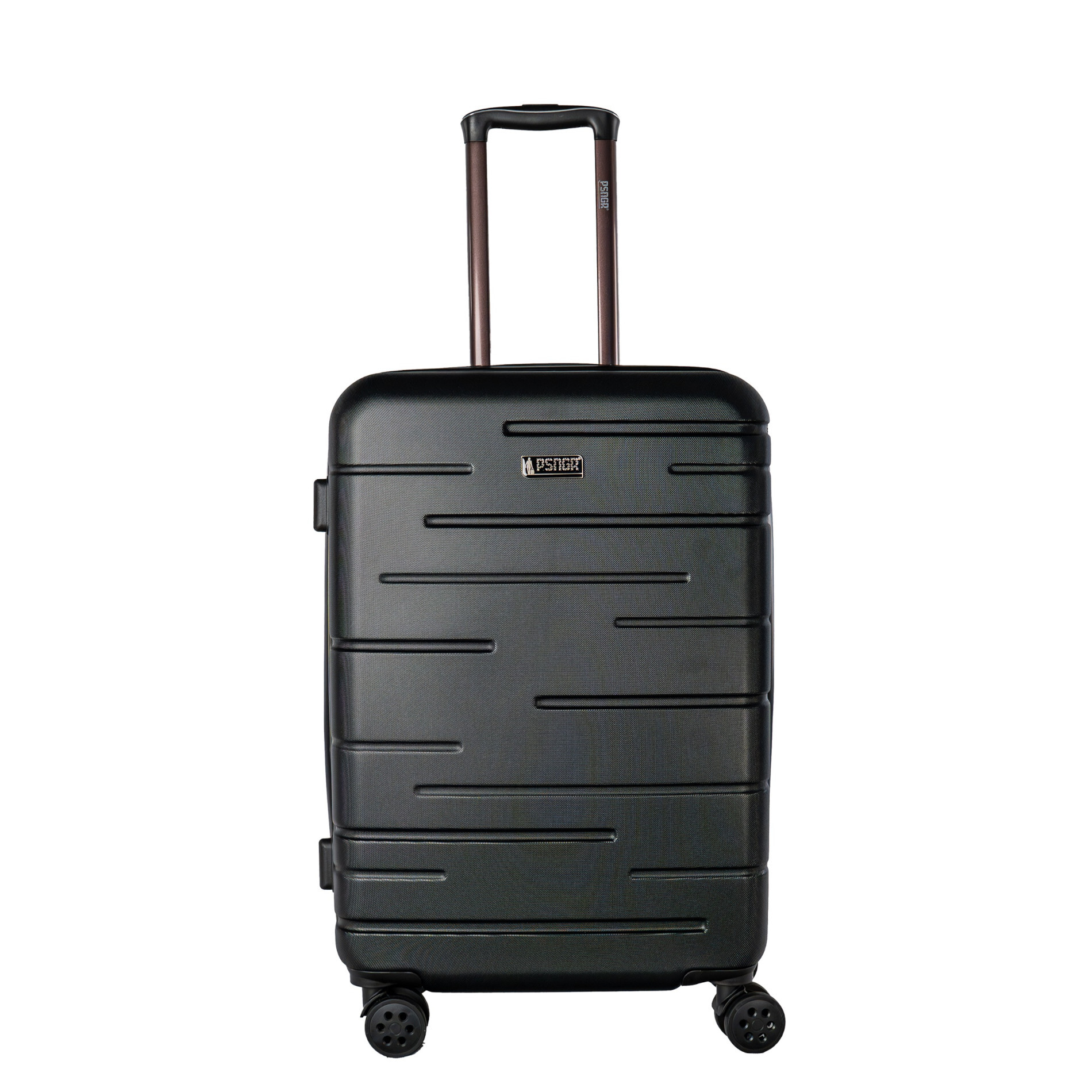 PSNGR Stripes Trolley M (66 cm) Erweiterbar - Black