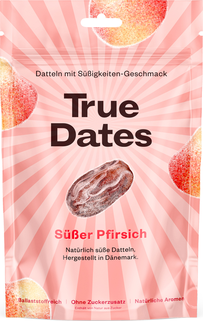 True Company True Dates Datteln Süße Pfirsich natürlich süße weiche Datteln 100g 6002-6002