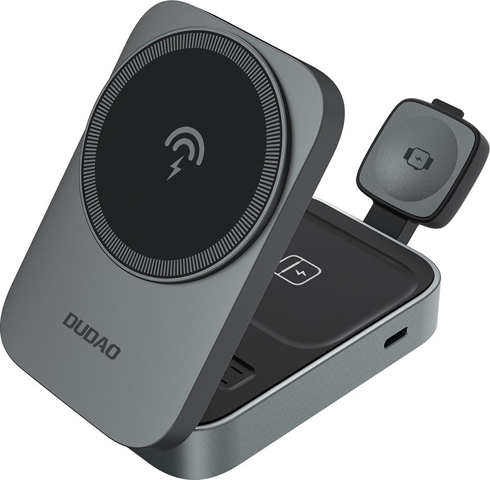 Dudao A11 Max 15W 3in1 MagSafe Ladestation Grau E-909