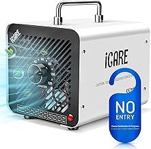 Akhan Ozongenerator 30000mg/h Ozongerät, Ozonisator Industrieller O3 Ozon Luftreiniger mit 120 Min Timer für 300? Geruchskiller Geruchsneutralisierer für Auto, Rauch, Haustiergerüche, Küchengerüche Weiß 174877745