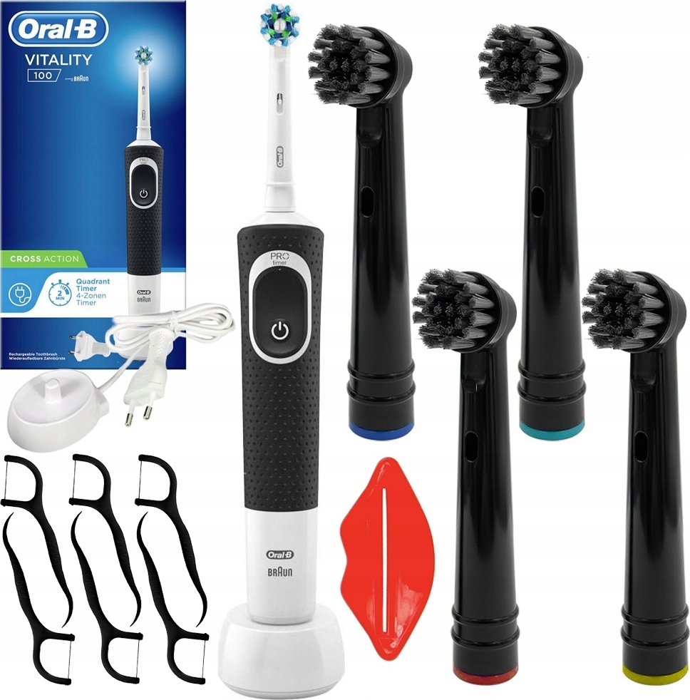 Elektrická Zubná Kefka Oral-B Vitality 100 Čierna + Príslušenstvo