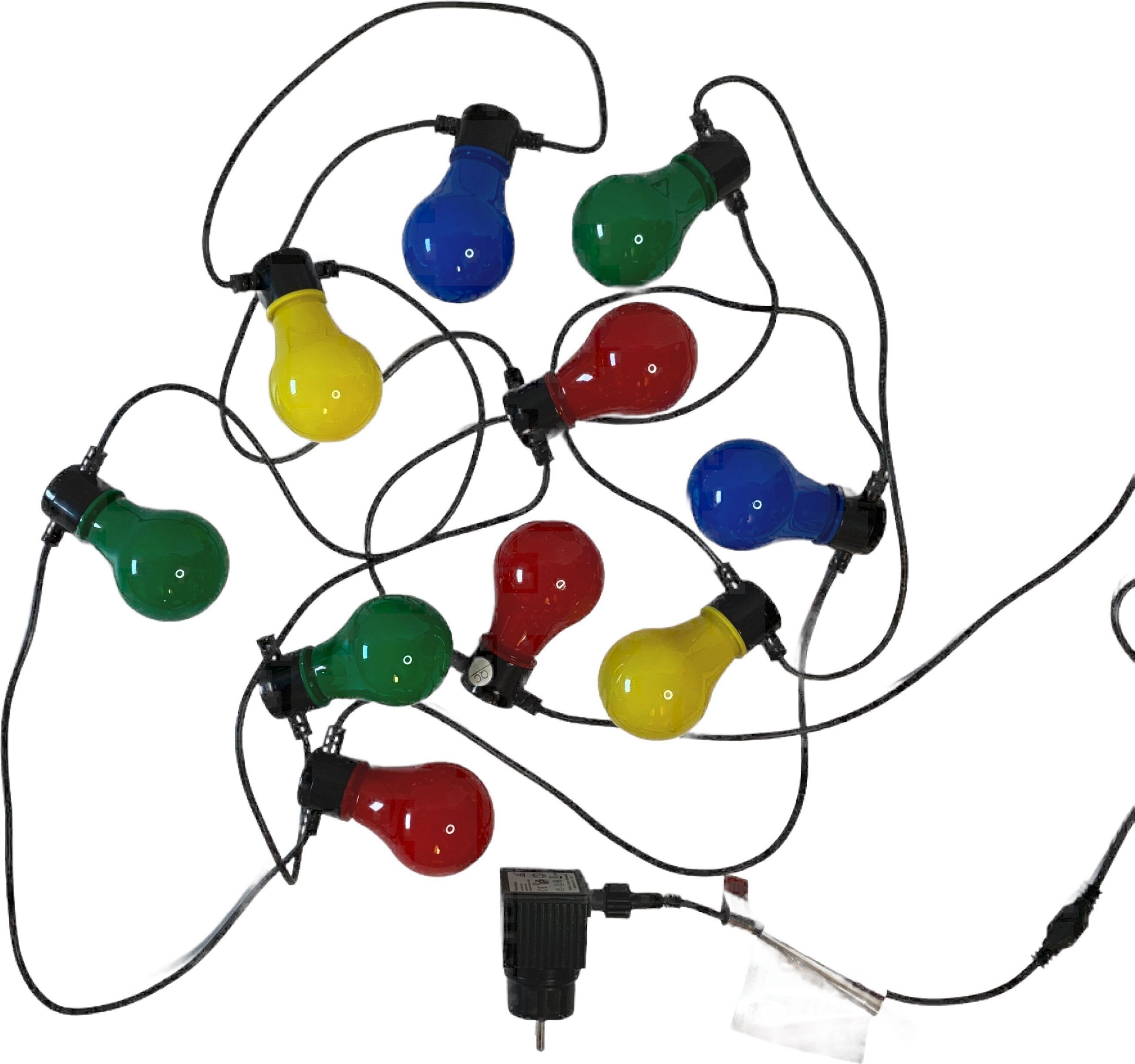 H4L Lichterkette 10x0,48W LED 24V bunt Partybeleuchtung Gartenbeleuchtung