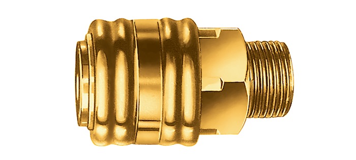 Armaturen-u. Autogengerätefabrik Ewo H. ewo Einhandkupplung G1/2 Zoll AG. aus Messing - 308041 308.041