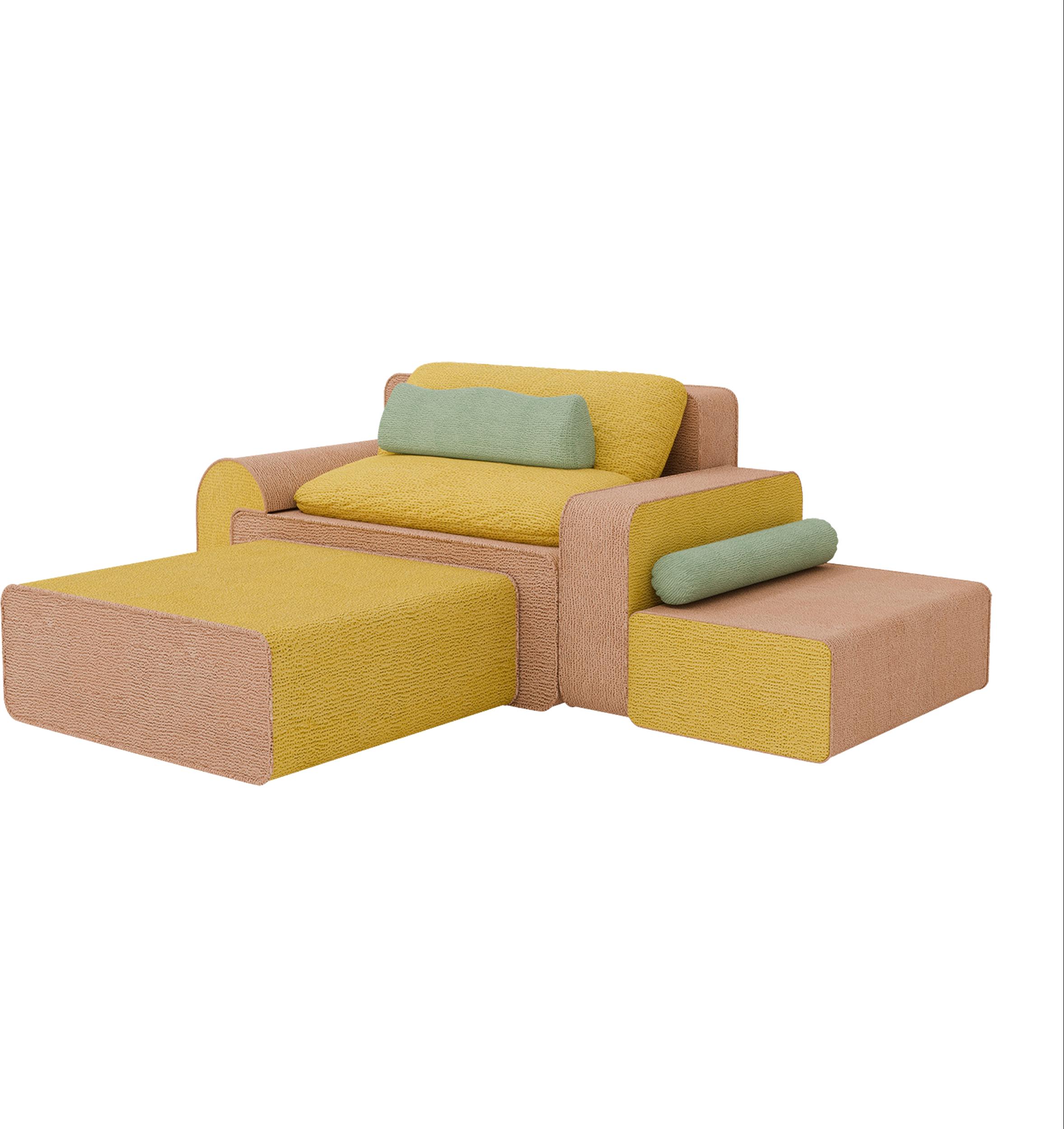 PillowPalette Modulares Ecksofa 213cm