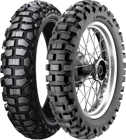 Pár pneumatík DUNLOP 90/100-16 51P D605 + 130/90-18 69R D606