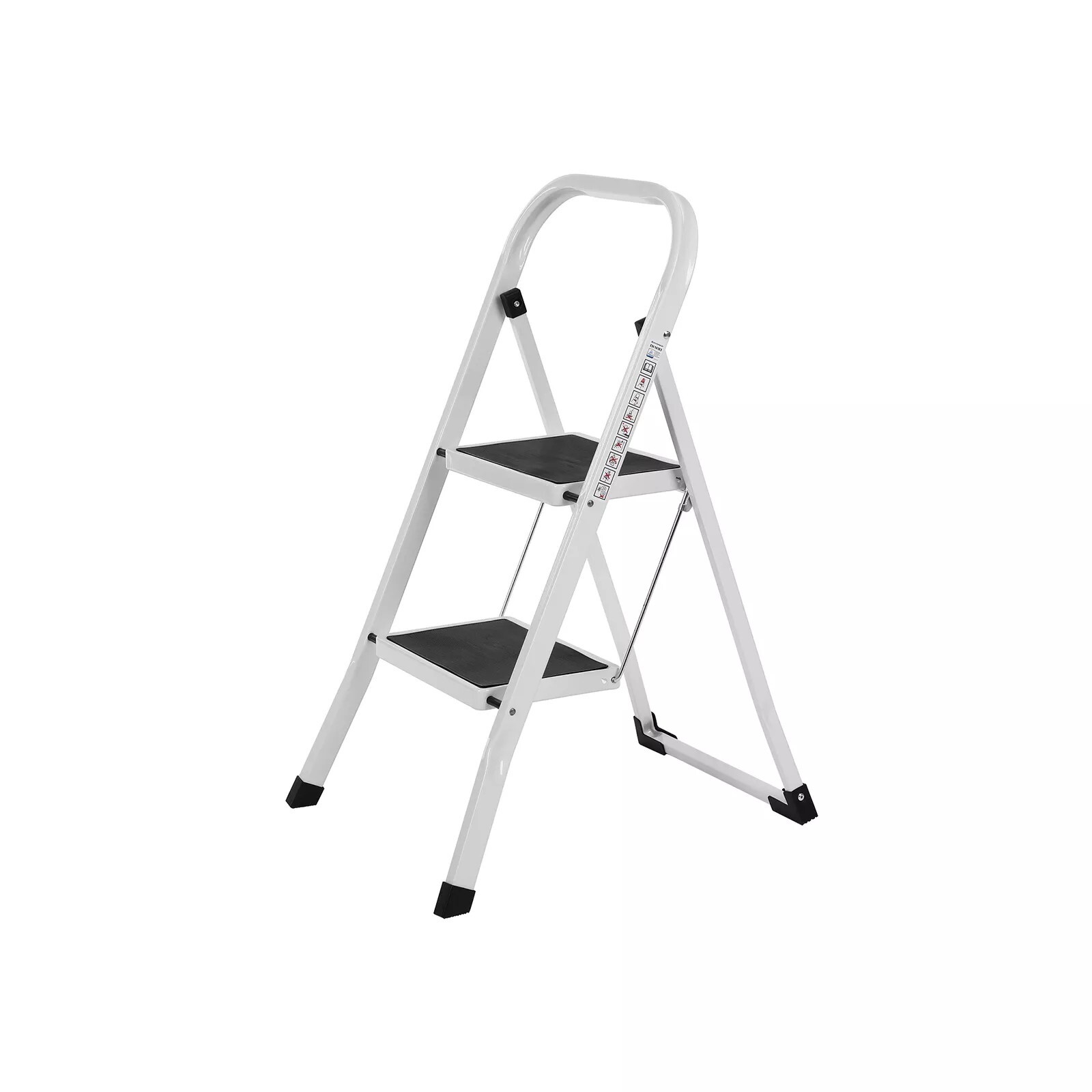 In And OutdoorMatch Haushaltsabfalleimer Cade - Küchenabfalleimer Aufklappbar - Silber - Rutschfest - 90cm - 150kg 58247-0