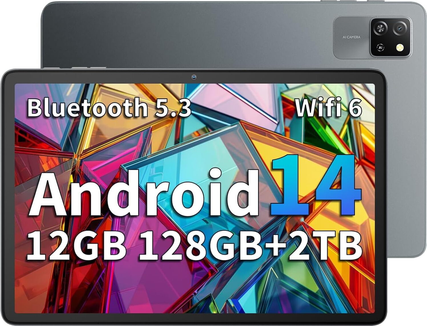 Blackview Tab60 WiFi Tablet 10 palcový PC Android 14, 12GB (4+8Extension) RAM + 128GB ROM (2TB TF), Octa Core 6, 1280 x 800 HD, Widevine L1, 5100mAh,