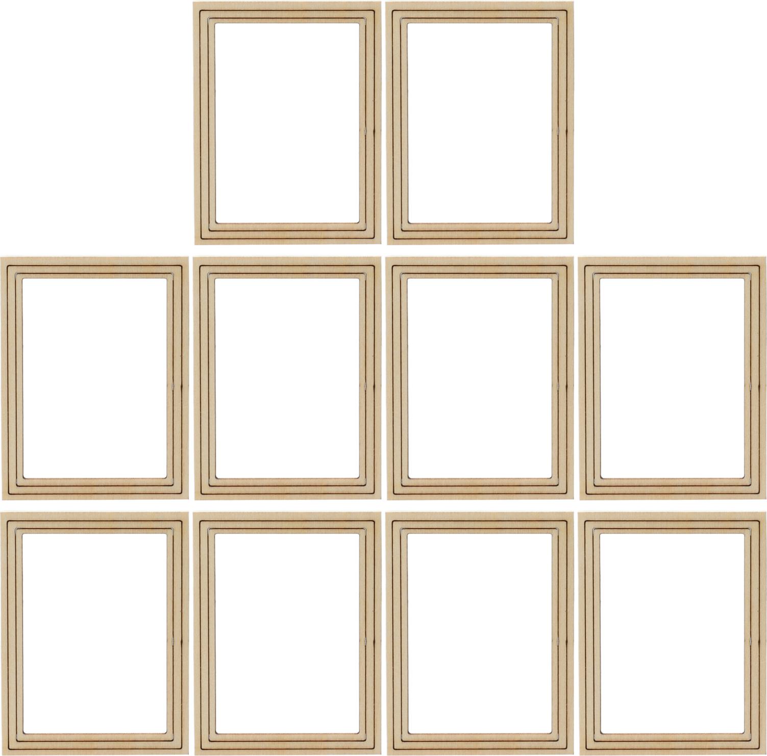 Gistuch 10PCS Fotorahmen Miniaturmodell DIY Produktion Exquisite Aussehen Rahmen für Fotos