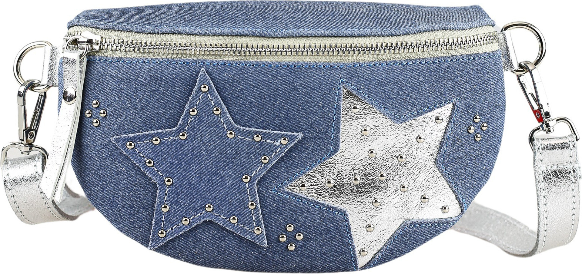 Umhängetasche Jeans aus wertigem Jeansstoff von collezione alessandro