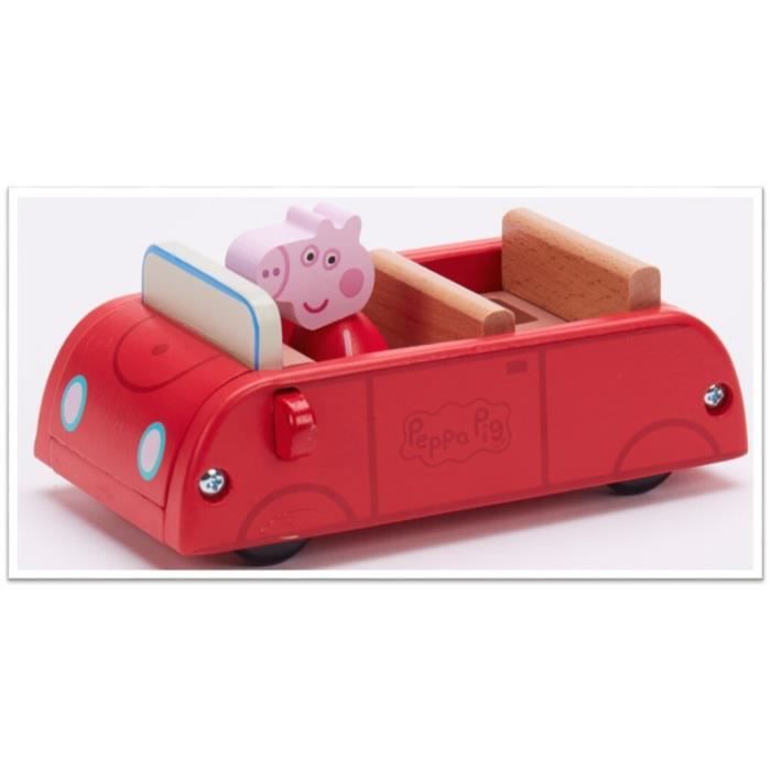 Peppa Pig - Rotes Holzauto mit 1 Charakter GPFPPC63