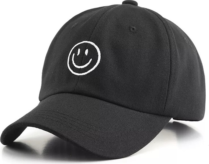 Berretto da baseball ricamato Emoji con faccia ammiccante Emoticon Wink Cappello da papà - Italia