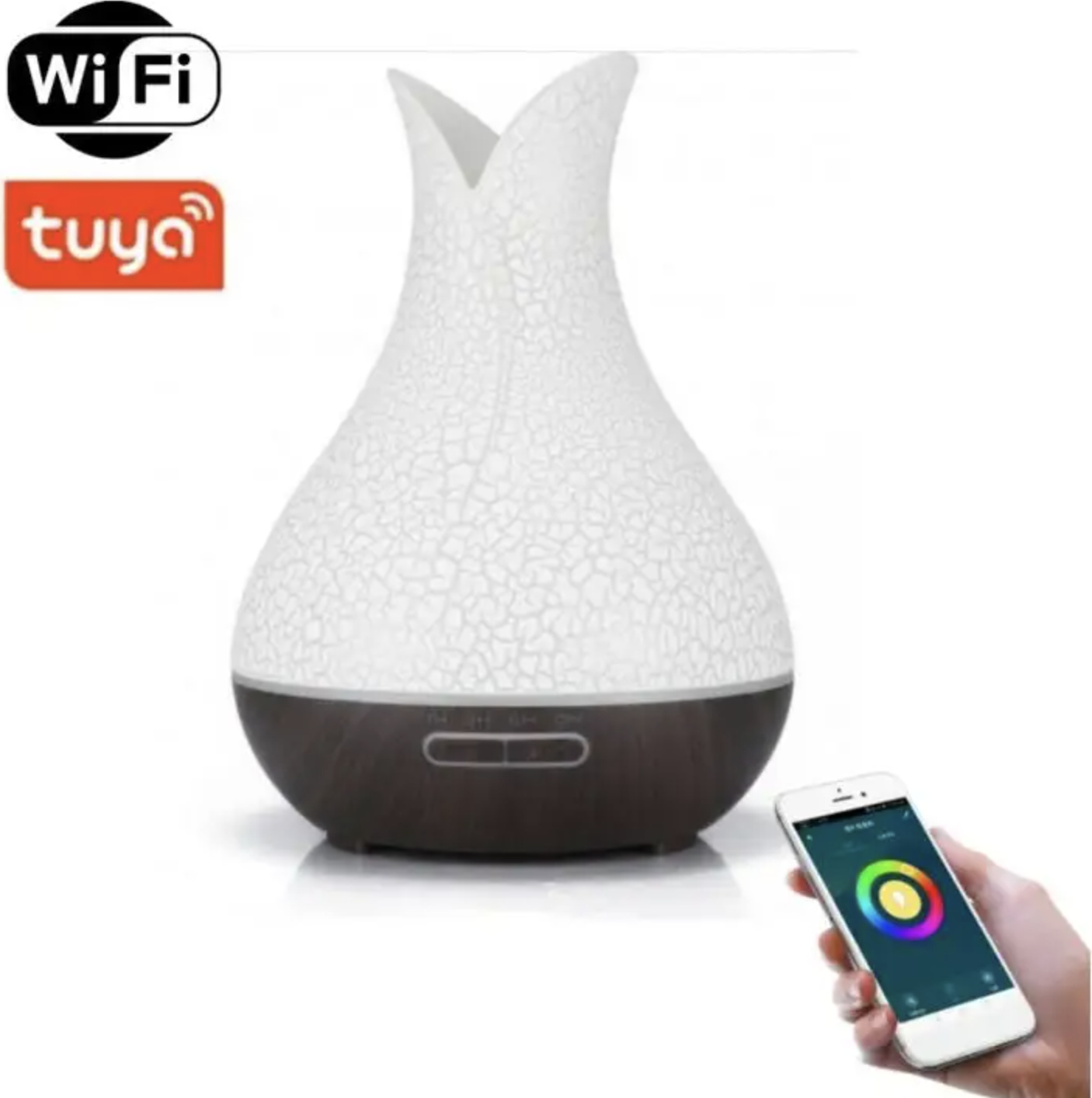 BOT Smart Aromadiffusor B5 - weißes und dunkelbraunes Holz 737