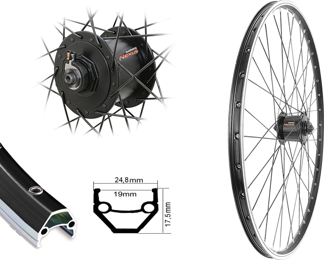 Bärwinkels 28 Inch Rear Wheel 19-622 Disc Shimano  Produktbild-Vorschau 9