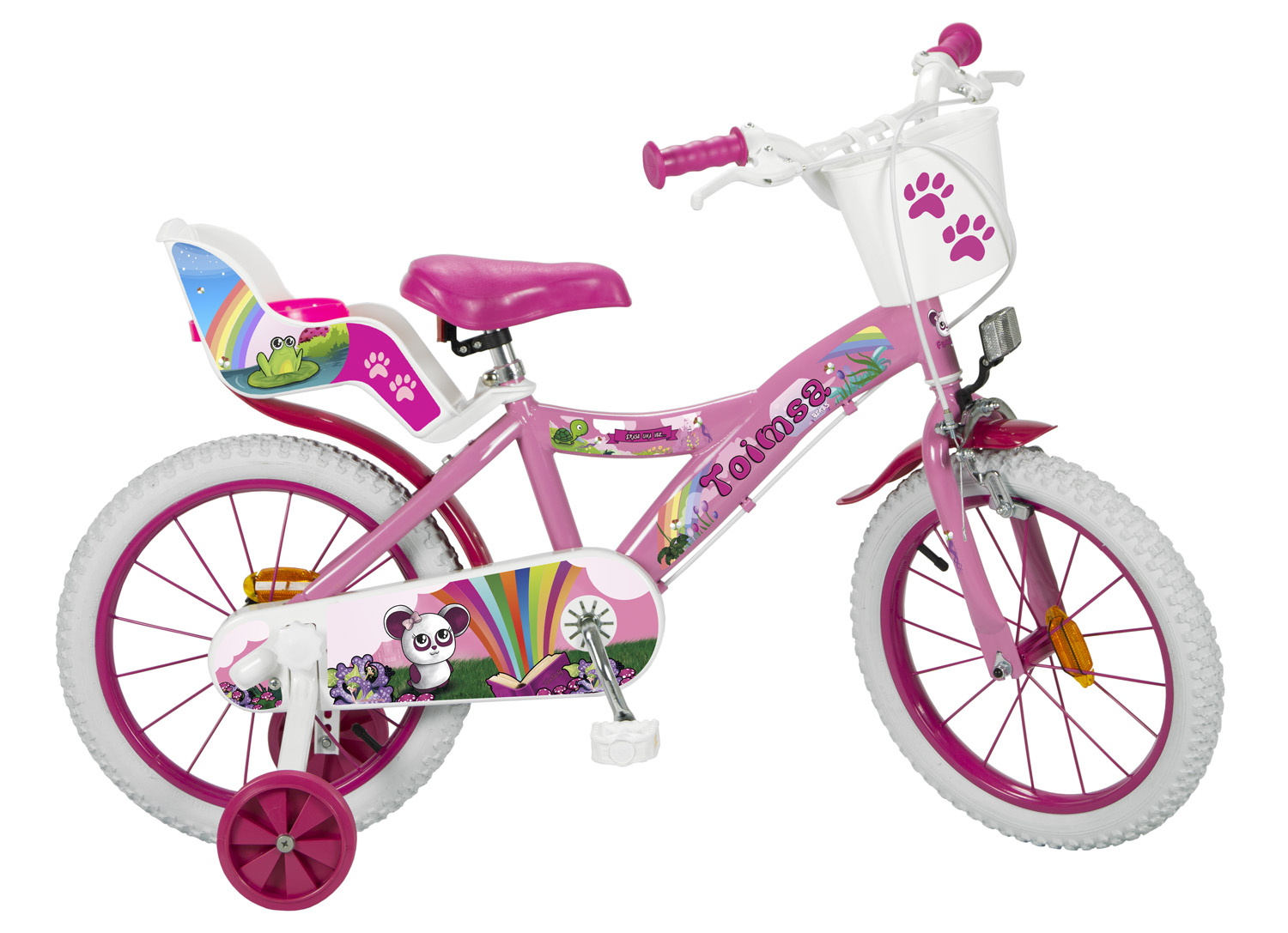 Rosa SUN BABY Fahrrad  Kinderfahrrad mit Korb BMX 16" 4-5 Jahre 