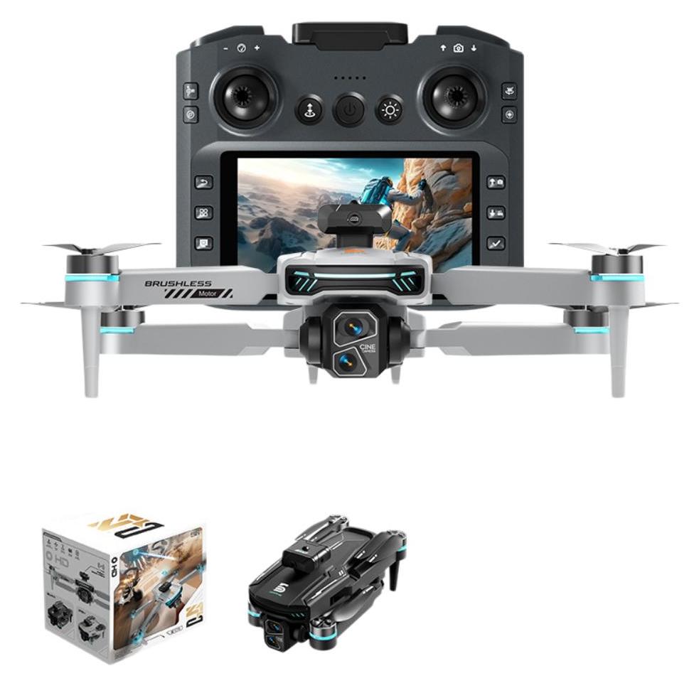 Zimilo 8K Drohne mit Kamera, 360° Hindernisvermeidung, FPV WiFi, 4.3" Display Fernbedienung, Flugroute, Gestensteuerung, mit 3 Batterien, Schwarz