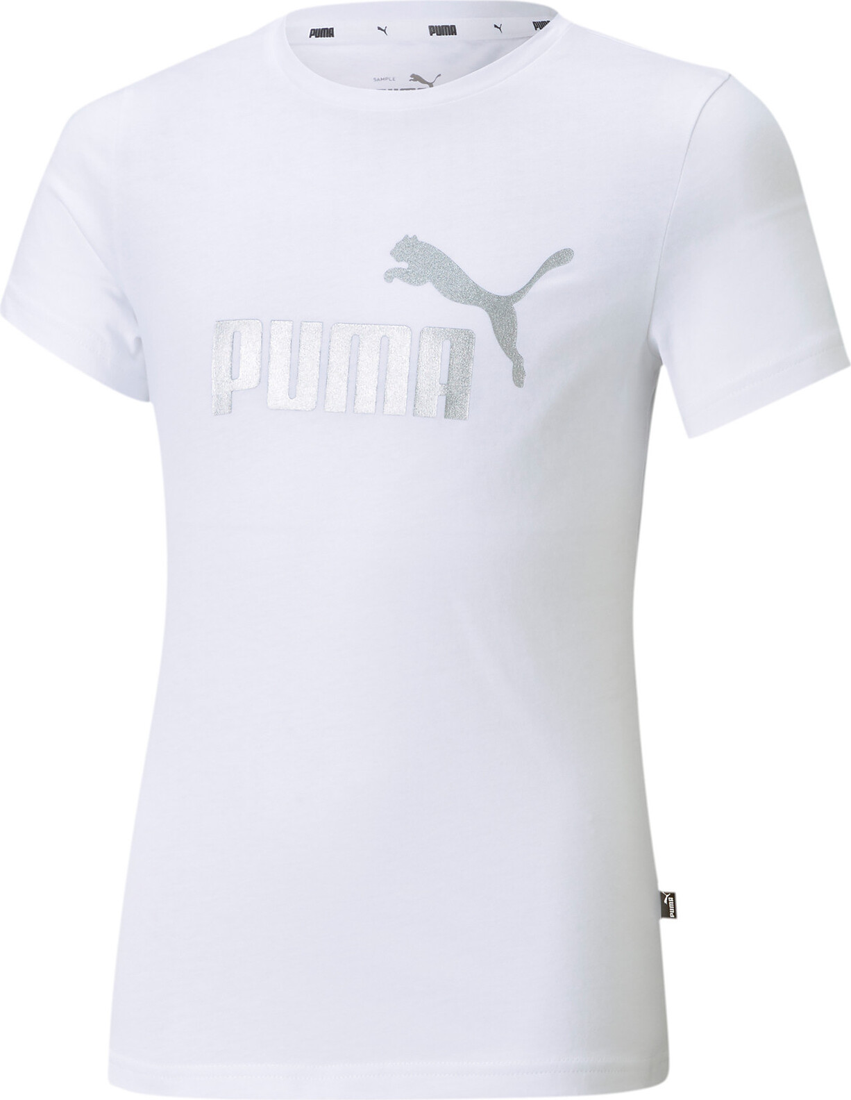 PUMA Essential Ess Tee G Girls / Mädchen T-Shirt Kurzarm Sportshirt Freizeit, Größe:152 _ 11-12 Y, Farbe:Weiß (Puma White) 587041