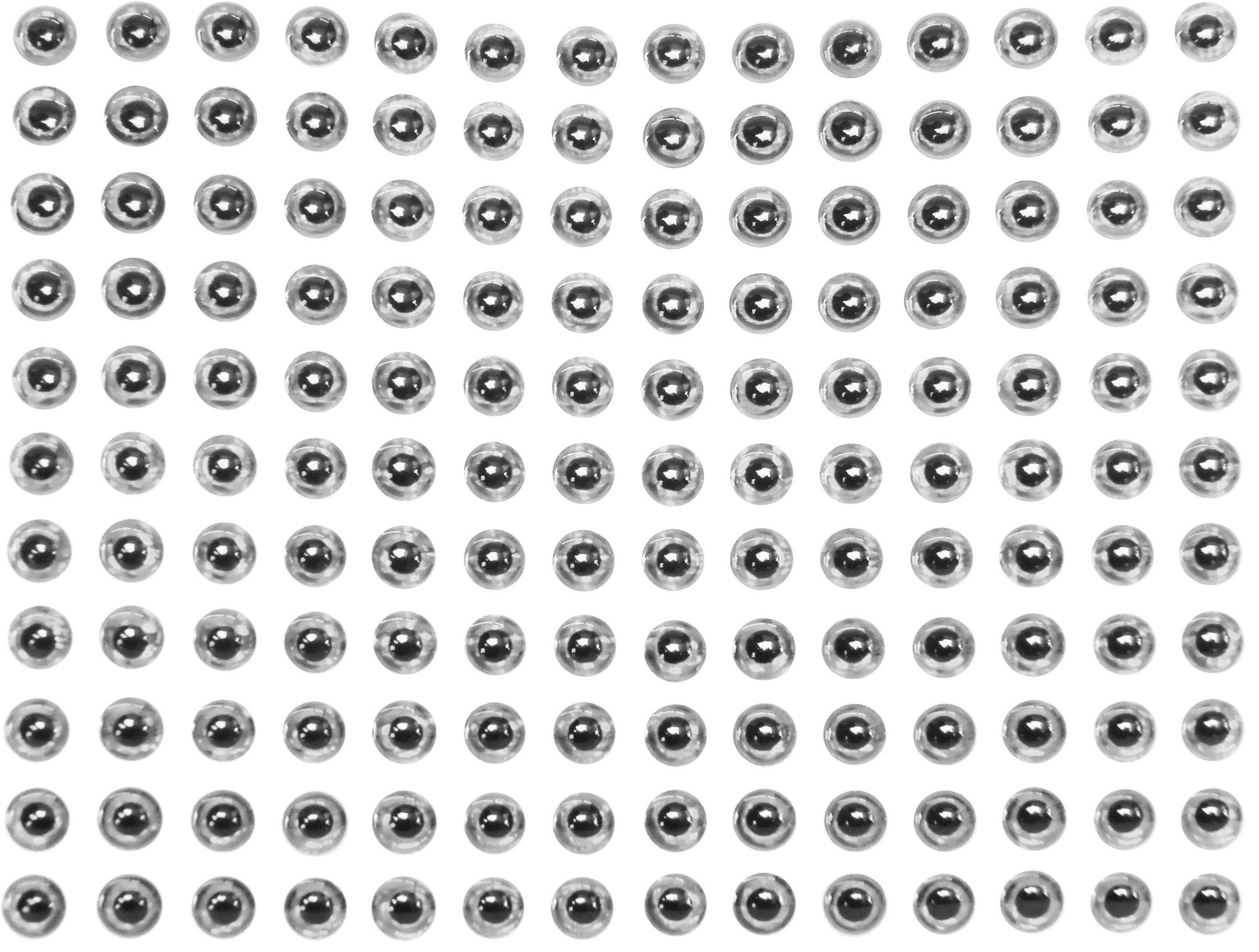 BEHR 3D Klebeaugen Fischaugen weiß - Augen für Wobbler, Größe/Packungsinhalt:5mm / 154 Klebeaugen 6713204