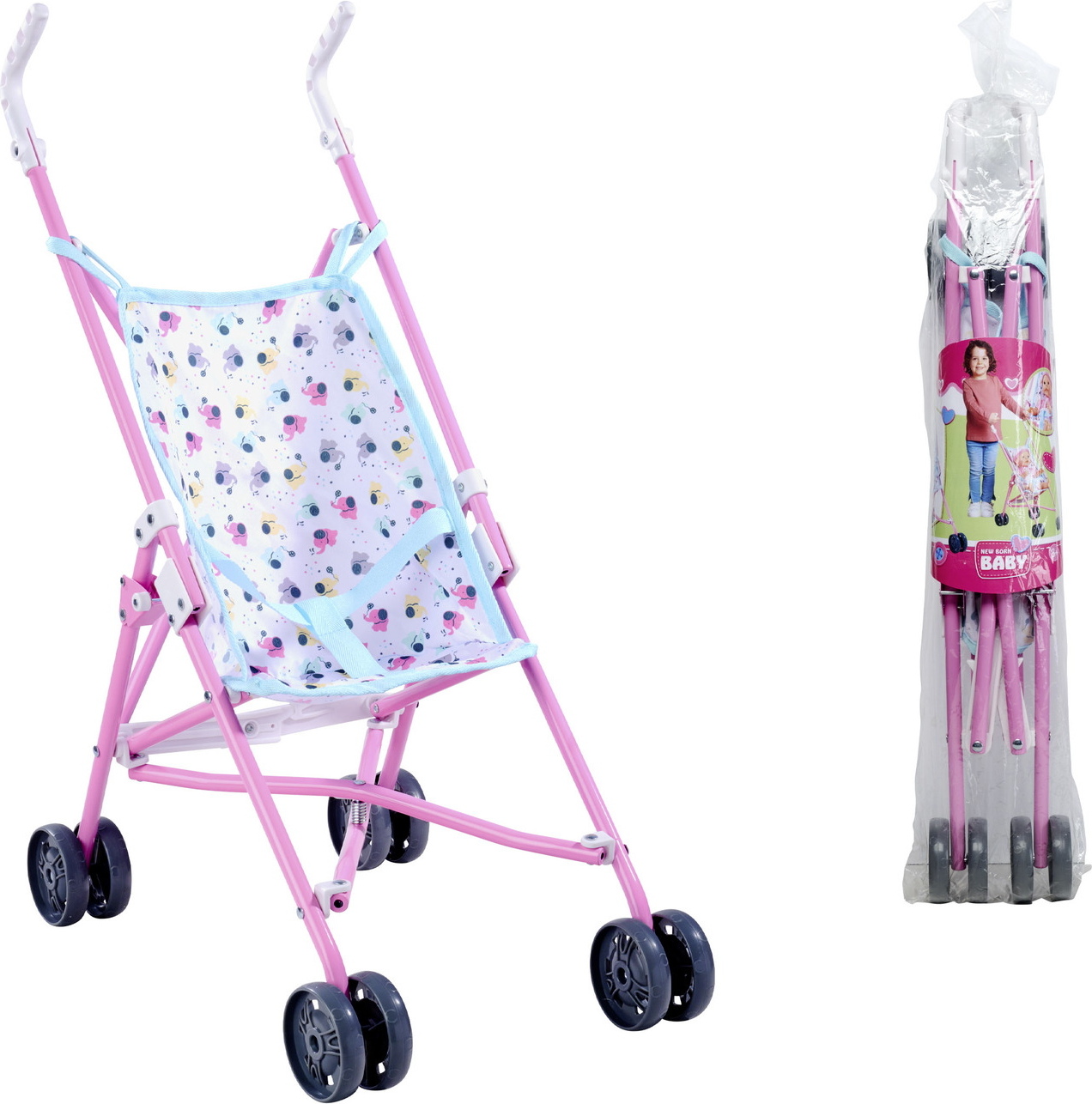 Simba Puppe Zubehör New Born Baby Puppenbuggy für alle Puppen 105520516 634406