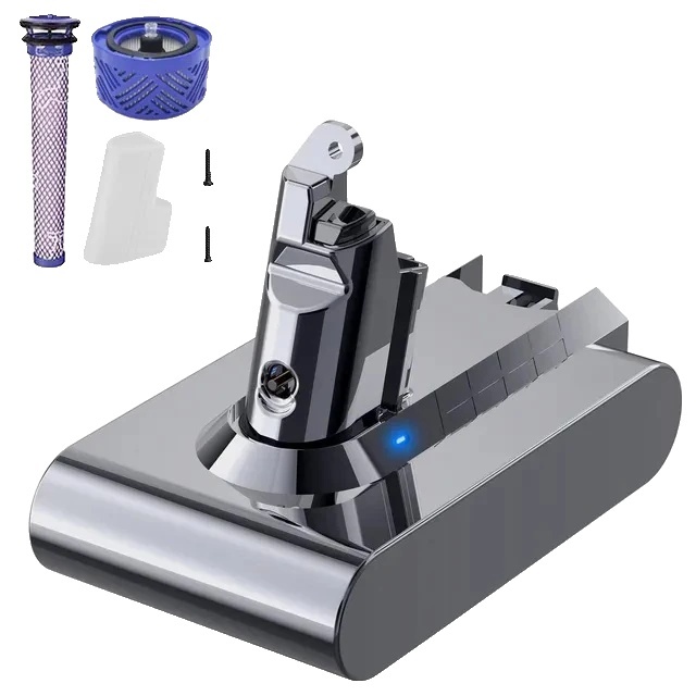 Batéria Dyson V6, kapacita 216 V, kompatibilná s viacerými modelmi Dyson, zelená