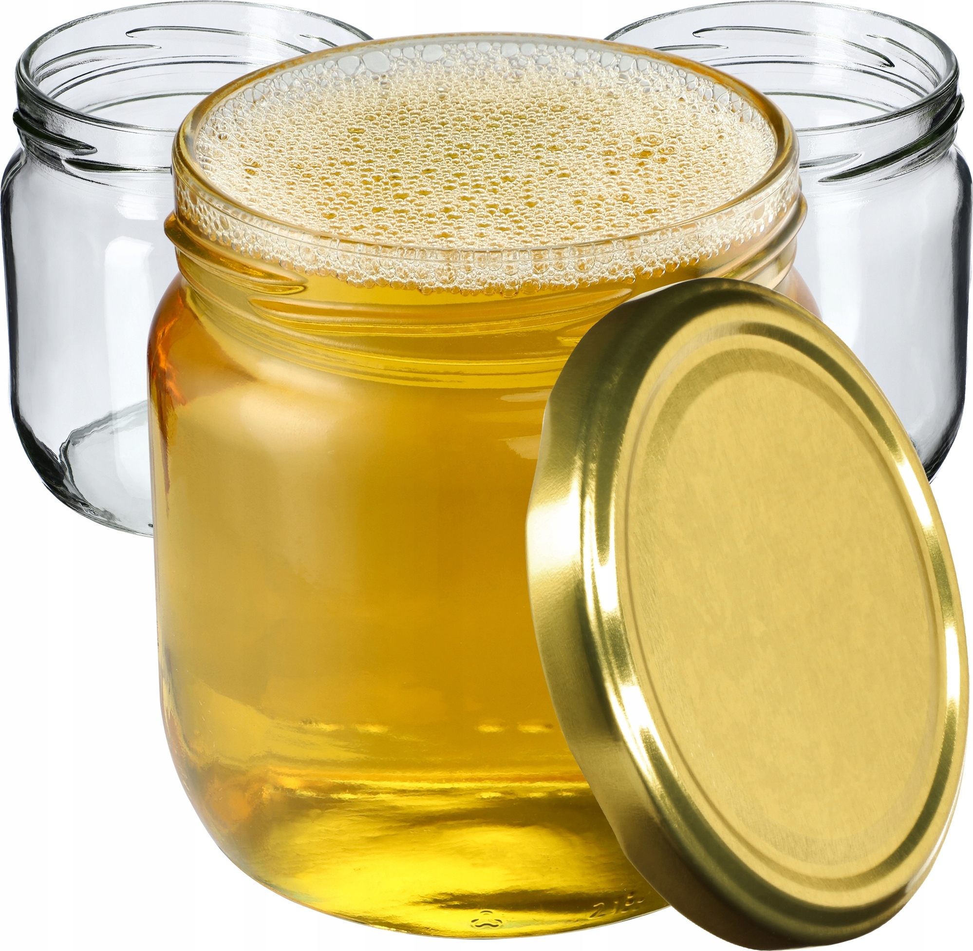 Barattolo in vetro da 500 ml con coperchio twist off ermetico