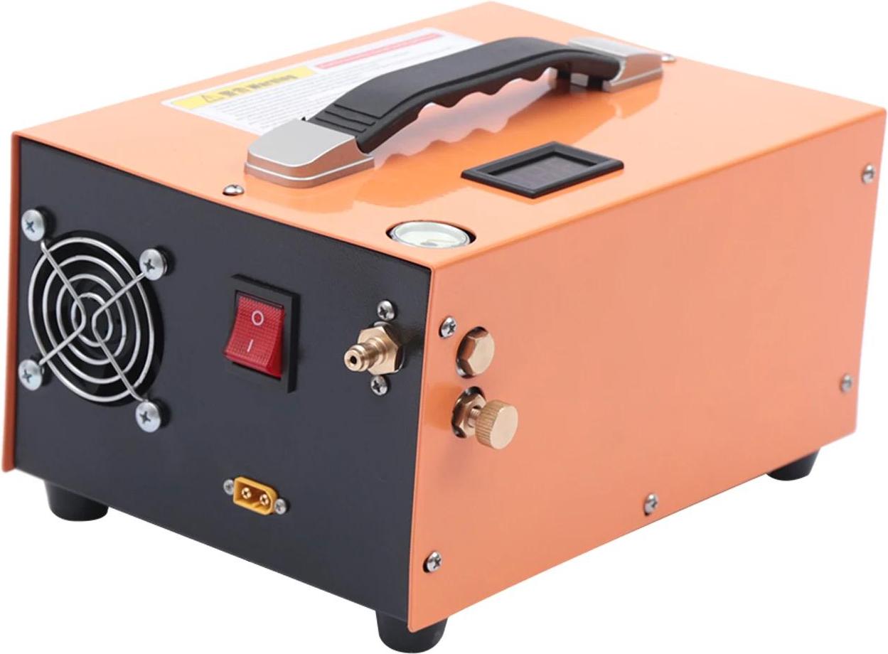 StarTech Elektrische Luftpumpe - 300W Hochdruckkompressor - 30 MPa 300 bar - 40 l/min Förderleistung - DC-Betrieb - Für Druckluftflaschen - Orange