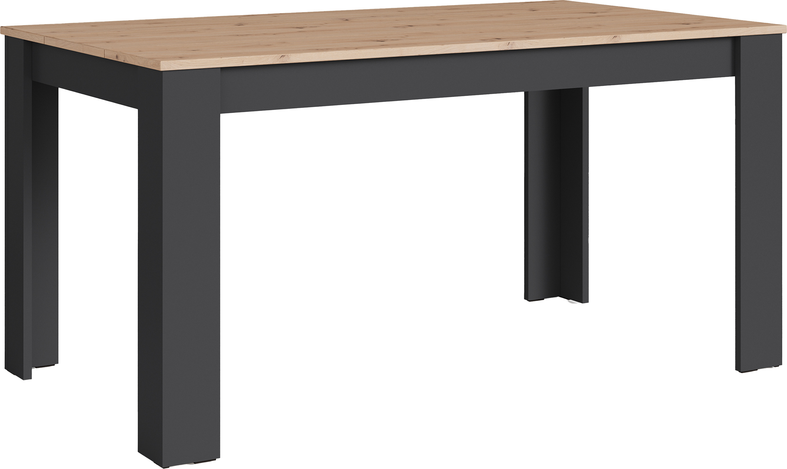 ByLIVING Esstisch NORI 120x80 Cm - Moderner Küchentisch In Eichenoptik