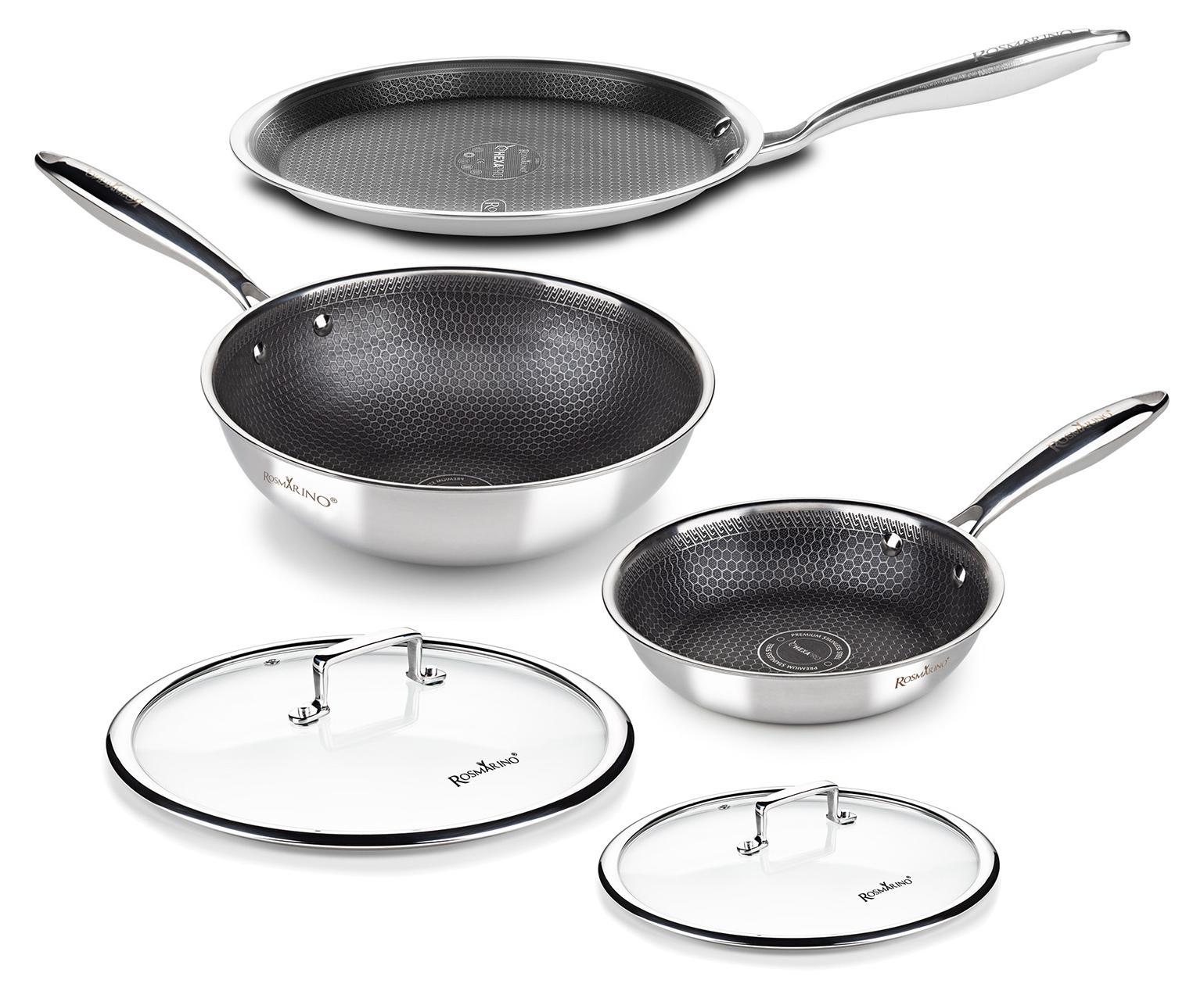 5-teiliges Rosmarino HexaPro Kochgeschirrset