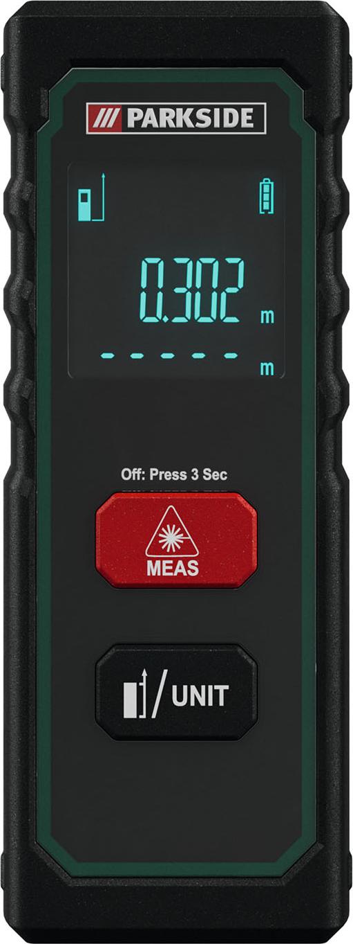 PARKSIDE® Parkside Laser-Entfernungsmesser 20 m PLEM 20 A4 Lasertechnologie LC Display 365094