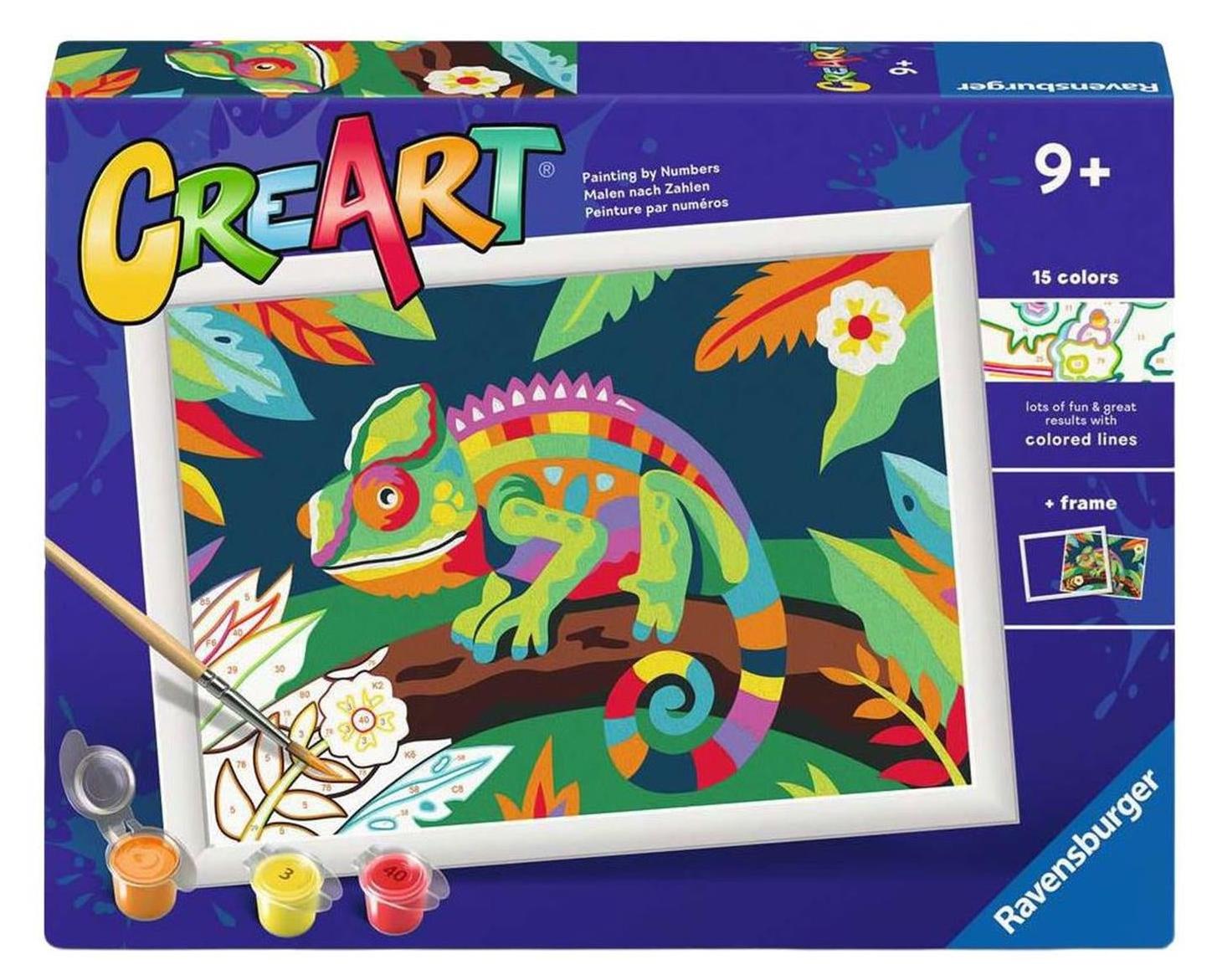 Ravensburger Spielverlag Ravensburger Malen nach Zahlen Set - Chamäleon Malpaket 12020