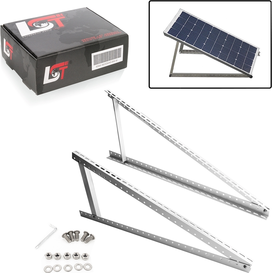 LST 2x Aufständerung Solar Modulträger Halterung Solarständer 114 cm 45 Zoll LP-0528 x4