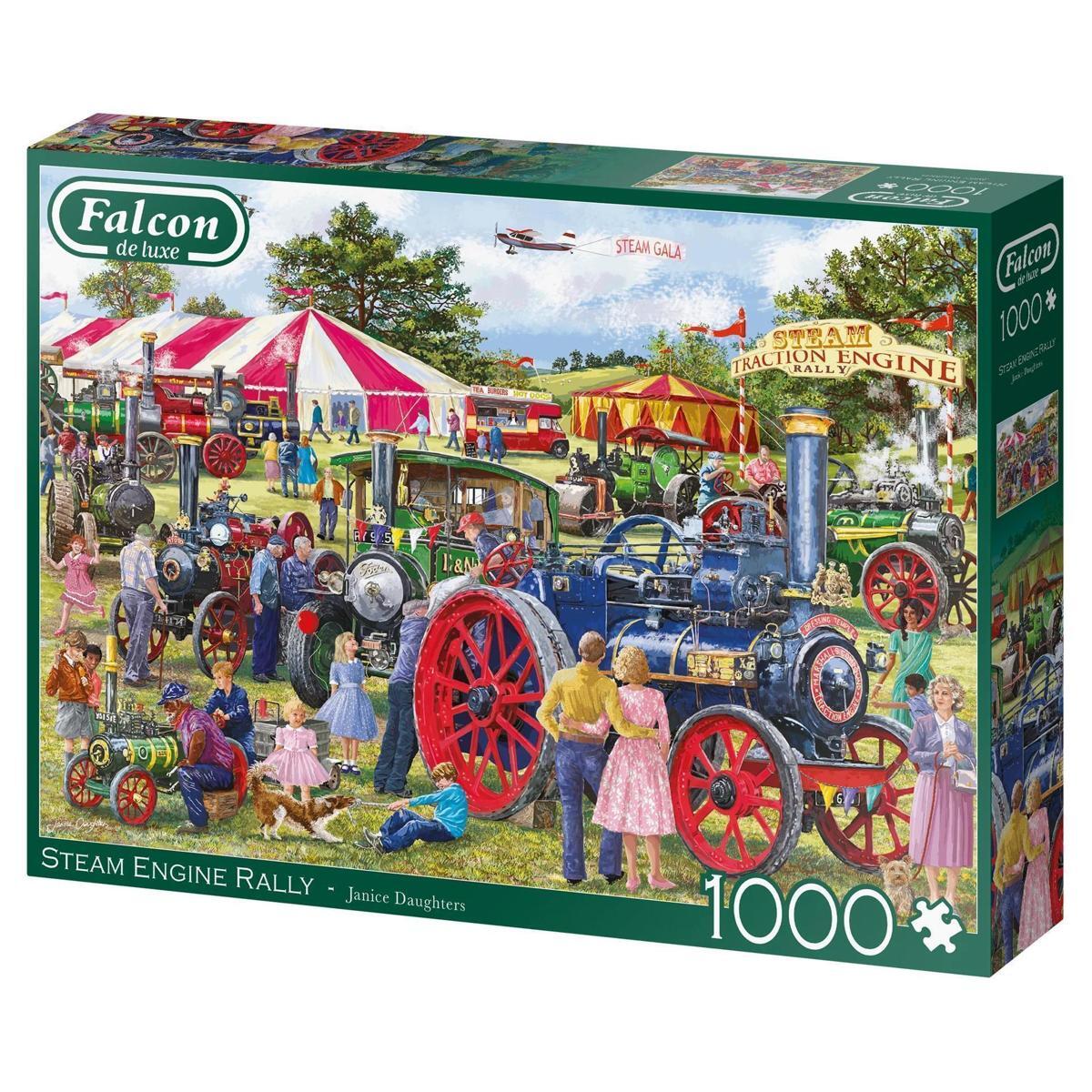 Jumbo Spiele 11389 - Steam Engine Rally - 1000 Teile